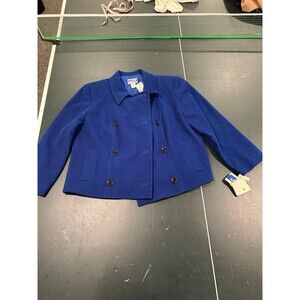 Royal blue Pendleton coat vintage nwt all wool 18w